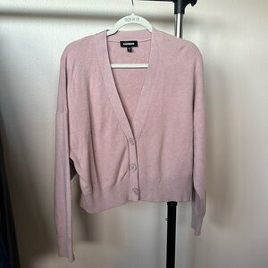 Express Pink Women's Cardigan Sweater